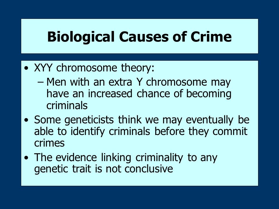 Can Genetics Cause Crime